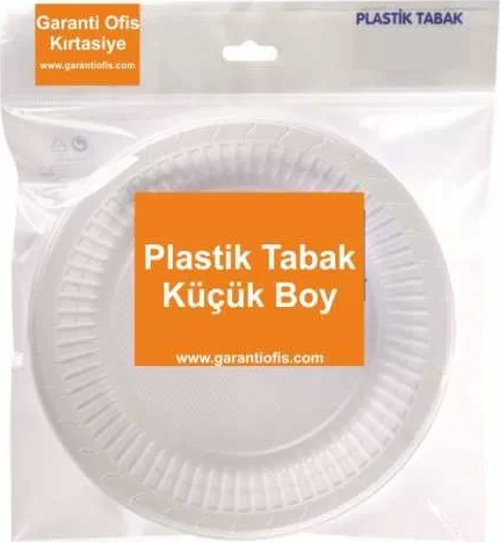 Plastik Tabak Küçük Boy 17cm (100 lü Paket)