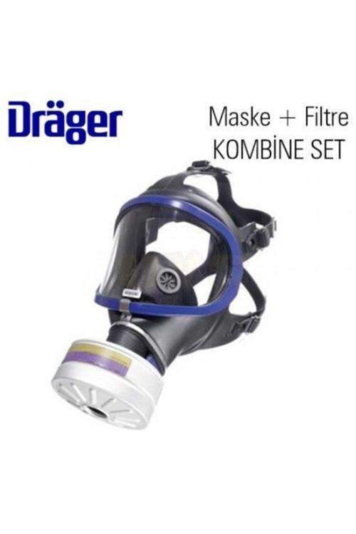 Drager 6300 Tam Yüz Maskesi + (Filtre)