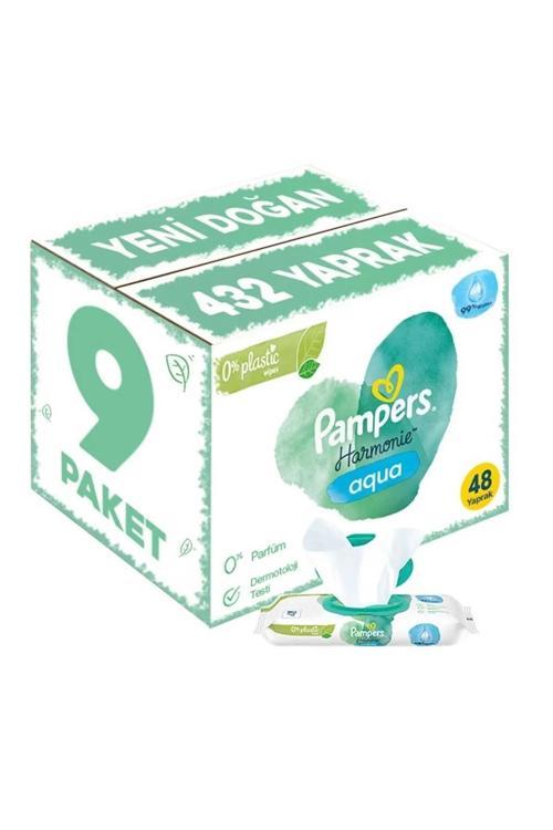 Islak Havlu Mendil Aqua Pure 9'Lu Fırsat Paketi 432 Yaprak