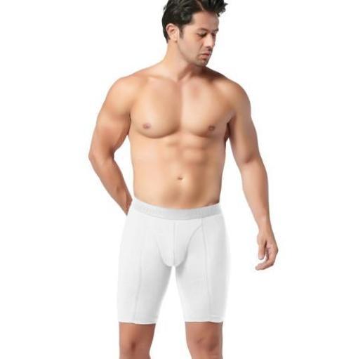 6 Adet Gümüş Erkek Likralı Uzun Boxer 4074