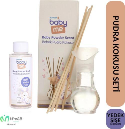 Bebek Pudra Oda Kokusu 50Ml - Yedek Şişe 100Ml Set / Oda Kokusu / Pudra Kokusu