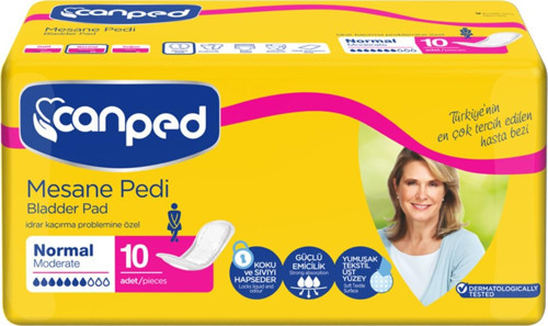 Lohusa Pedi Normal/Orta (M-Medium) Beden 1 Paket 10 Adet