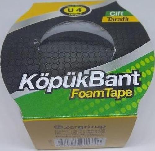 Çift Taraflı Köpük Bant 38mmX2 Montaj Bandı U-4 F186 