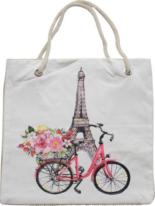 Bez Çanta Plaj Çantası Alışveriş Bez Torbası İpli Dijital Baskı Bf10