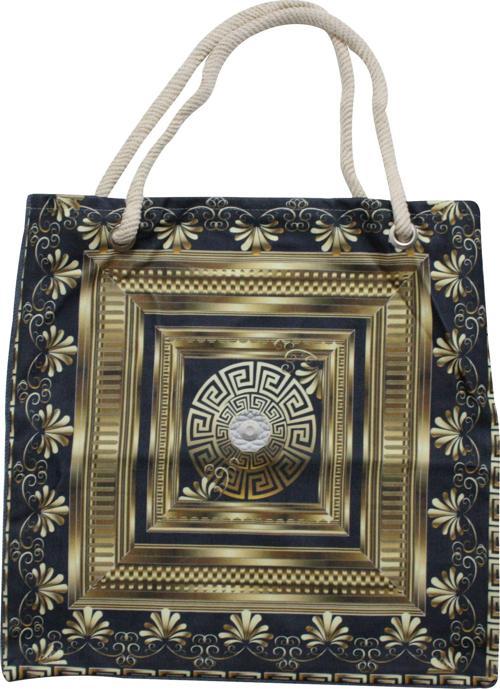 Bez Çanta Plaj Çantası Alışveriş Bez Torbası İpli Dijital Baskı An06