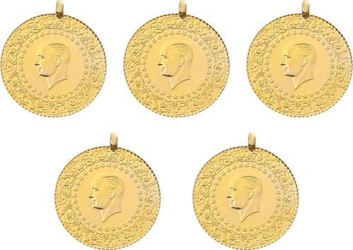 Yeni Kulplu Ziynet Çeyrek Altın 5 Adet