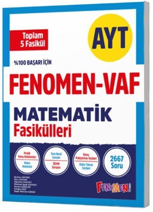 Fenomen AYT VAF Matematik Fasikülleri Seti Fenomen Yayınları