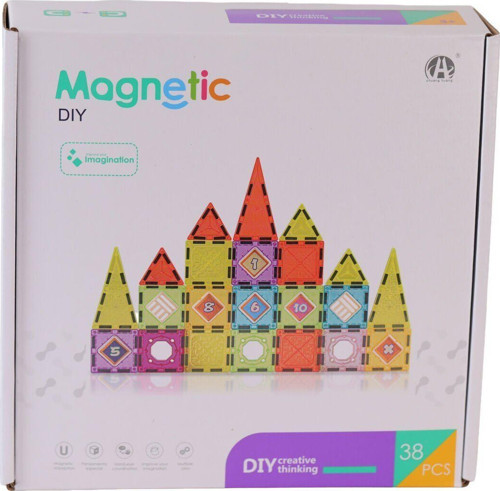 Eğlenceli Oyuncak CH1228 MAGNETİC TİLES STAR DİAMOND LİGHT VERSİON 75 PARÇA Kız Erkek Çocuk Eğiticila