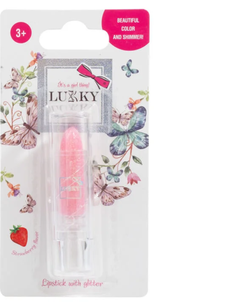 Öğretici Oyuncak Lukky Simli Ruj Lila Çilek Aromalı Kız Erkek Çocuk Eğitici