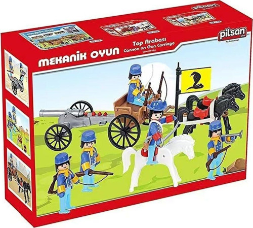 Eğitici Oyuncak 04 002 Mini Mekanik Seri 2 Posta Arabası -Pilsan Oyuncak Kız Erkek Çocuk Eğitici