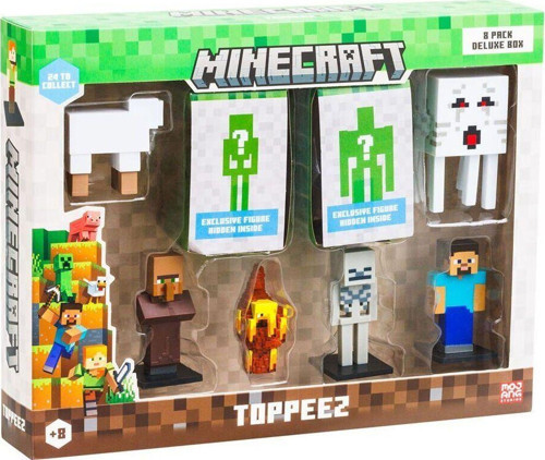 Kız Erkek Çocuk Oyuncak PMI MC2040 Minecraft 3D Figür Toppeez 5li Set Kız Erkek Çocuk Eğitici Eğitici Oy