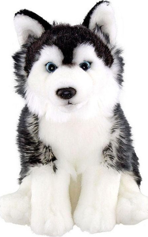Kız Erkek Çocuk Oyuncak 28Cm Floppy Siyah Husky Kız Erkek Çocuk Eğitici