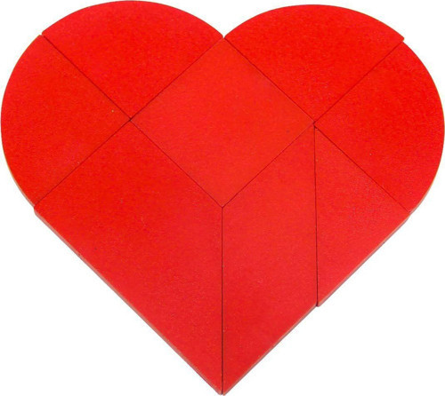 Öğretici Oyuncak Kalp Tangram Kız Erkek Çocuk Eğitici