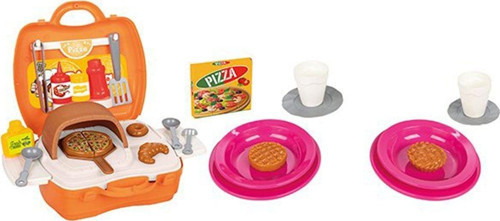 Öğretici Oyuncak Aksesuarlı Çantalı Pizza Seti 34 Parça Kız Erkek Çocuk Eğiticila