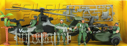 Eğlenceli Oyuncak Motor ve Helikopterli Askeri Oyun Seti Kız Erkek Çocuk Eğiticila