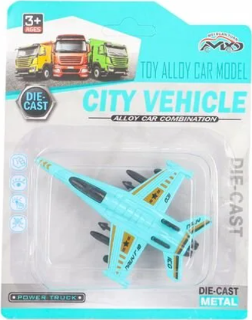 Öğretici Oyuncak Die Cast Metal F-16 Benzeri Savaş Uçağı Kız Erkek Çocuk Eğiticil