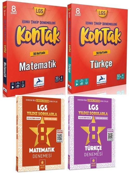 2024 Paraf LGS Türkçe ve Matematik KonTak Deneme ve Yıldız Sorular LGS Tükçe ve Matematik Deneme