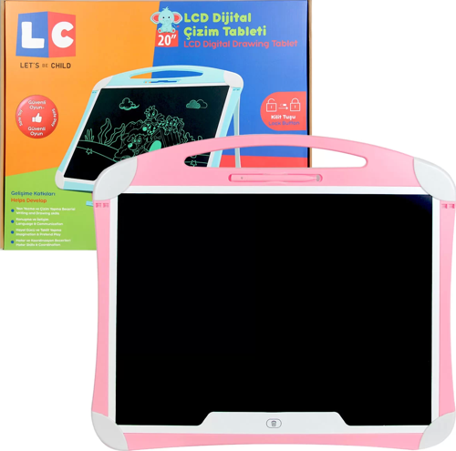 Öğretici Oyuncak LCD Dijital Çizim Tableti 20 İnç Kız Erkek Çocuk Eğitici