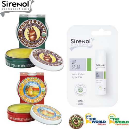 Balm El Kremi, Ayak Kremi ve Hediye Sirenol Organik Dudak Balmı Set