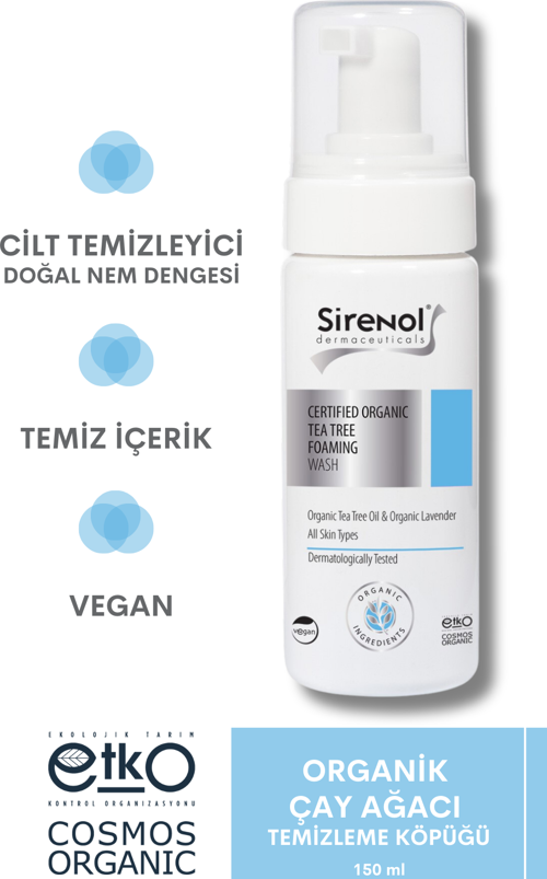 Organik Sertifikalı Çay Ağacı Temizleme Köpüğü 150 mL