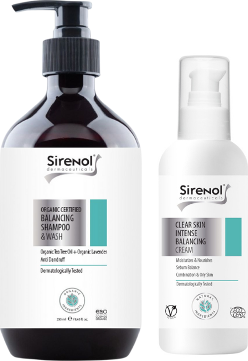 Organik Dengeleyici Krem ve Şampuan Set