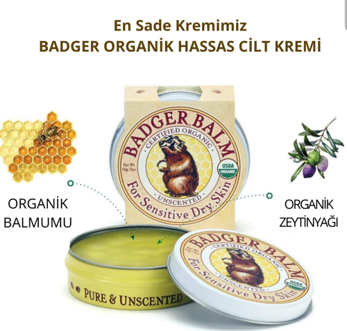 Organik Hassas Cilt Kremi 56gr