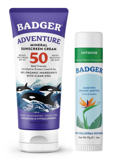 Organik Güneş Seti: SPF 50 Güneş Kremi + Nemlendirici Stick