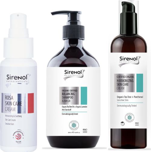 Hassas Cilt Bakım Seti Rosa Krem, Harmoni Krem, Dengeleyici Şampuan