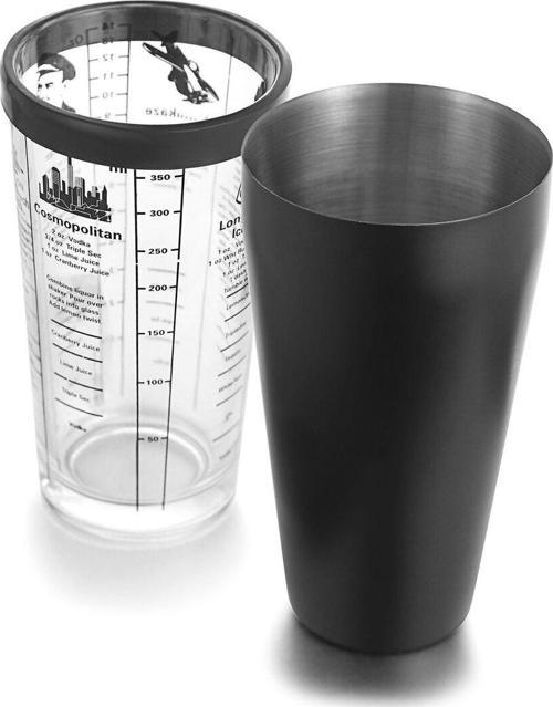 Boston Model Cam Kokteyl Shaker Siyah Renk 400 Cl 1 Adet