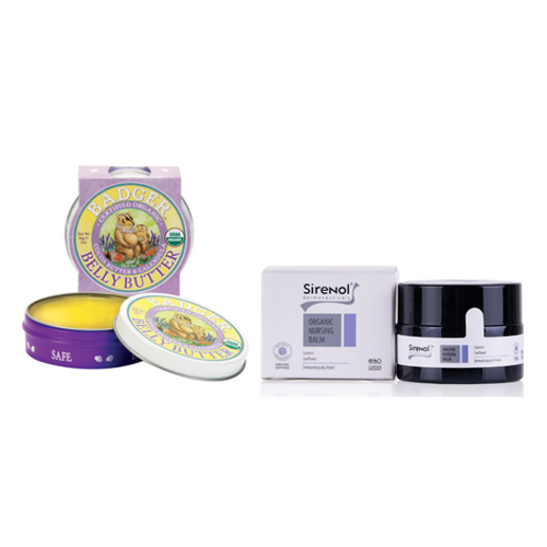 Karın Bölgesi Nemlendirici Krem ve Sirenol Organik Göğüs Ucu Krem Set 56 gr / 15 mL