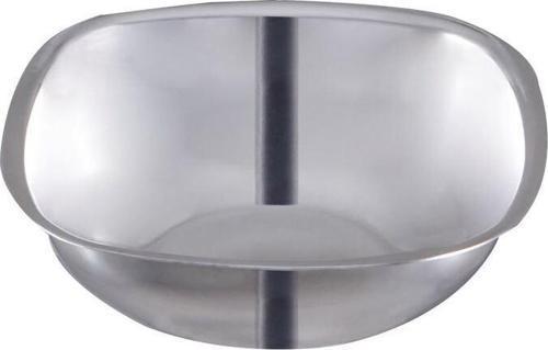 Çelik Kare Kase 12 Cm X 4 Cm 304 Kalite Paslanmaz Çelik 1 Adet