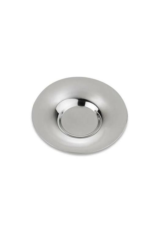 Çelik Çay Tabağı Sade 10 Cm 304 Kalite Paslanmaz Çelik 1 Adet