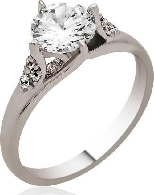 Gümüş Tek Taş Bayan Yüzük