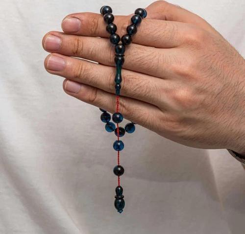 Yuvarlak Sıkma Kehribar Tesbih