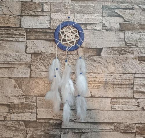 Düş Kapanı Araba Dikiz Ayna Duvar Süsü Hand Made Dreamcatcher Rüya Kapanı  