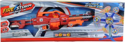 Kız Erkek Çocuk Oyuncak Fire Storm RV-10 Hedefli Dart Atan Tüfek Kız Erkek Çocuk Eğitici