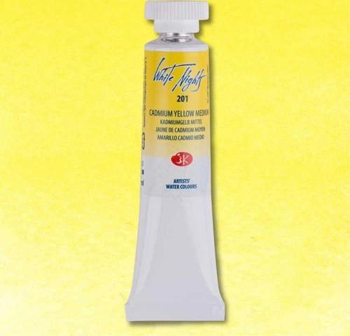 White Nights Tüp Sulu Boya 10 ml. 201 Cadmium Yellow Medium