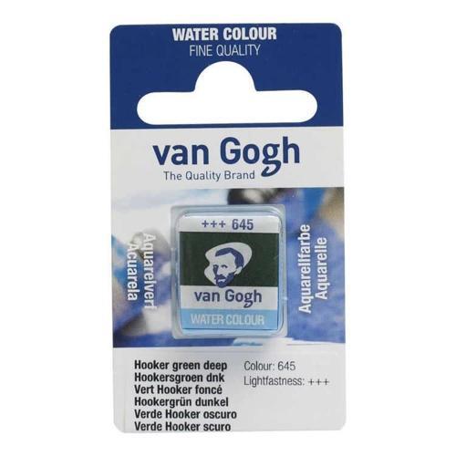 Van Gogh 1/2 Tablet Sulu Boya 645 Hooker Green Deep