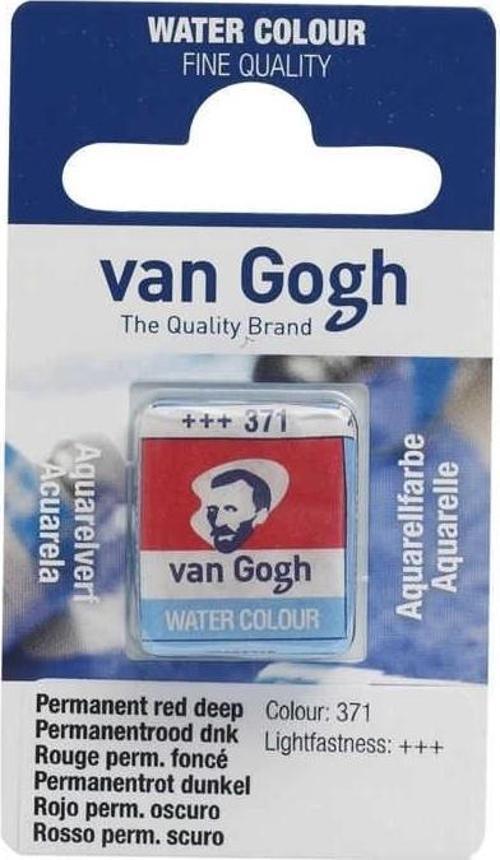 Van Gogh 1/2 Tablet Sulu Boya 371 Permanent Red Deep