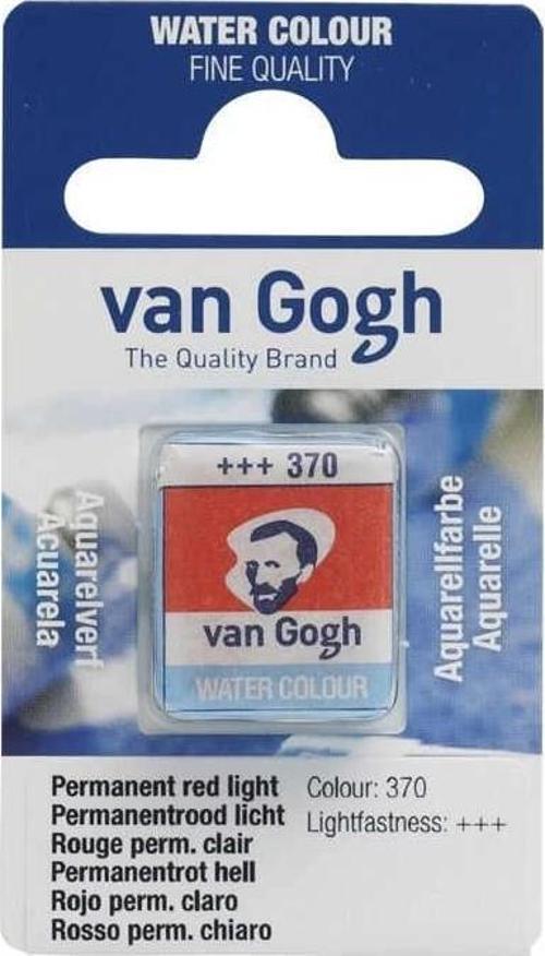 Van Gogh 1/2 Tablet Sulu Boya 370 Permanent Red Light