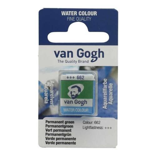 Van Gogh 1/2 Tablet Sulu Boya 662 Permanent Green