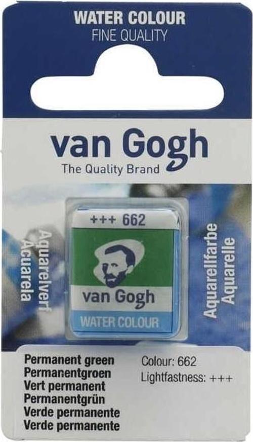 Van Gogh 1/2 Tablet Sulu Boya 662 Permanent Green