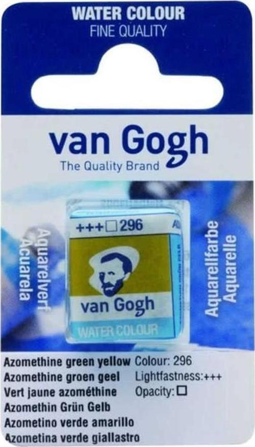 Van Gogh 1/2 Tablet Sulu Boya 296 Azomethine Green Yellow