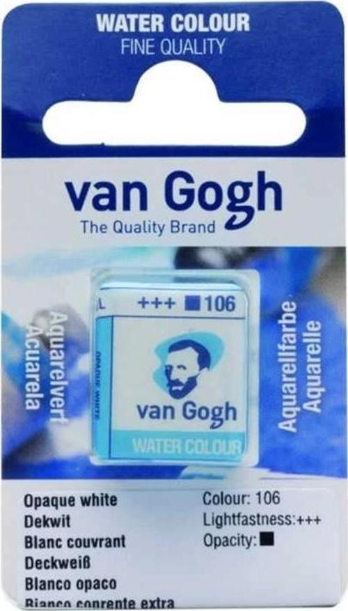 Van Gogh 1/2 Tablet Sulu Boya 106 Opaque White