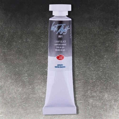 White Nights Tüp Sulu Boya 10 ml. 801 Lamp Black