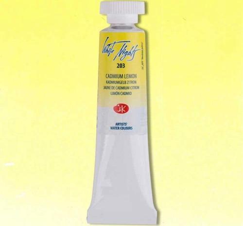 White Nights Tüp Sulu Boya 10 ml. 203 Cadmium Lemon