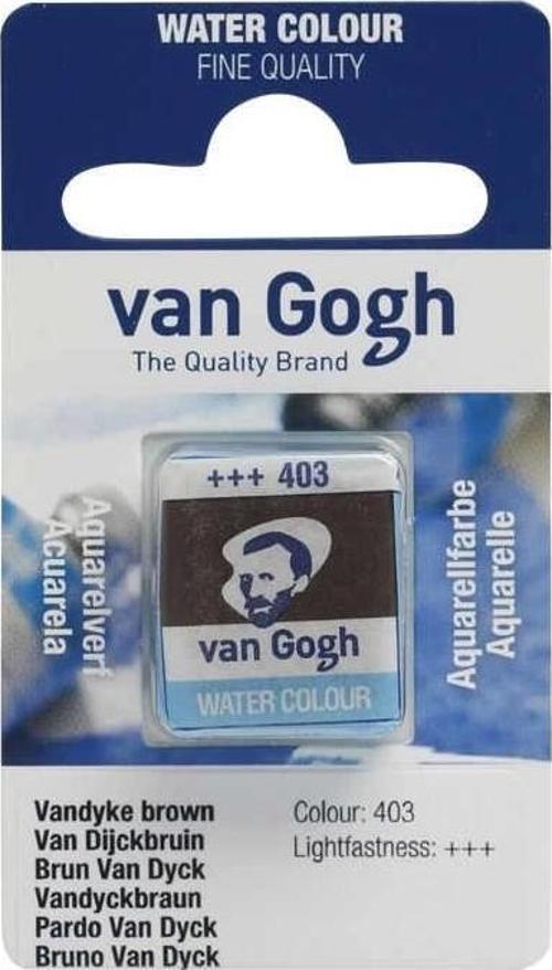 Van Gogh 1/2 Tablet Sulu Boya 403 Vandyke Brown