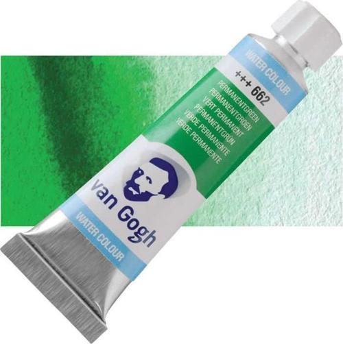 Van Gogh 10 ml. Tüp Sulu Boya 662 Permanent Green