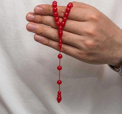 Yuvarlak Sıkma Kehribar Tesbih