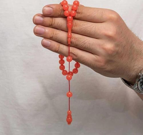 Yuvarlak Sıkma Kehribar Tesbih